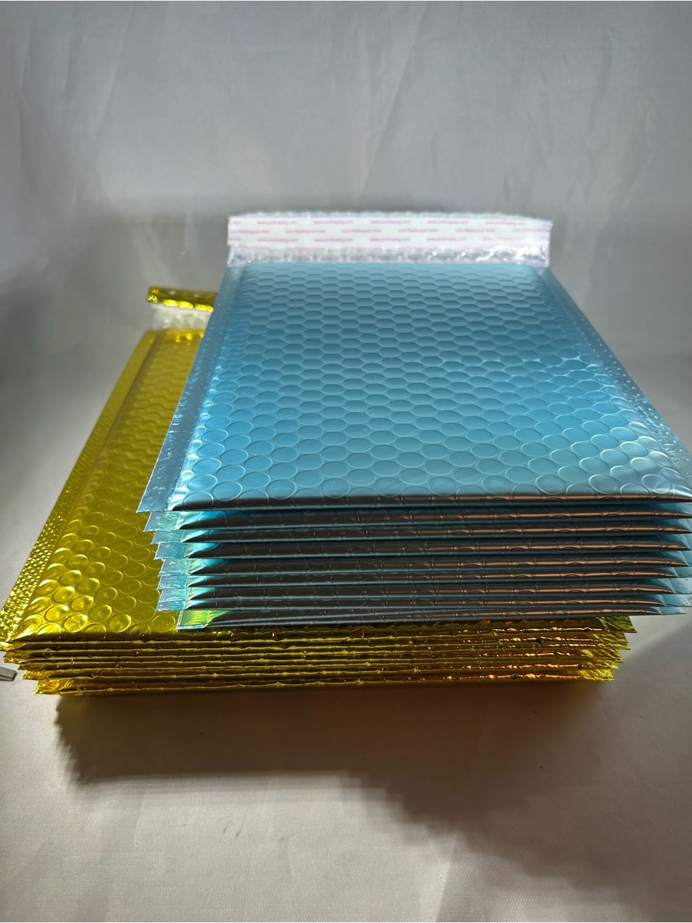 20Metallic Bluand Gold Bubble Mailers - Protective Padded Shipping Envelopes